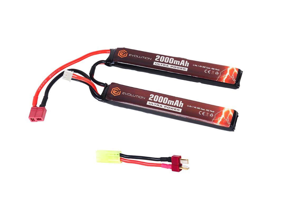 EVOLUTION SOFTAIR ACUMULATOR LI-PO ULTRA POWER - 7.4V - 2000MAH - 20C - 40C PEAK